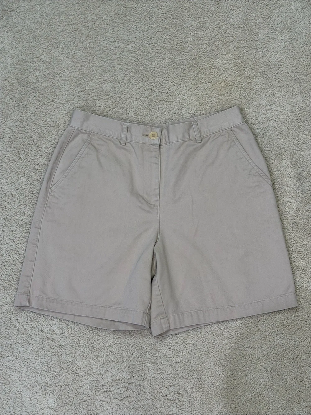 VTG 100% Cotton Lauren Ralph Lauren Plus Khaki Chino Shorts Preppy Size 4